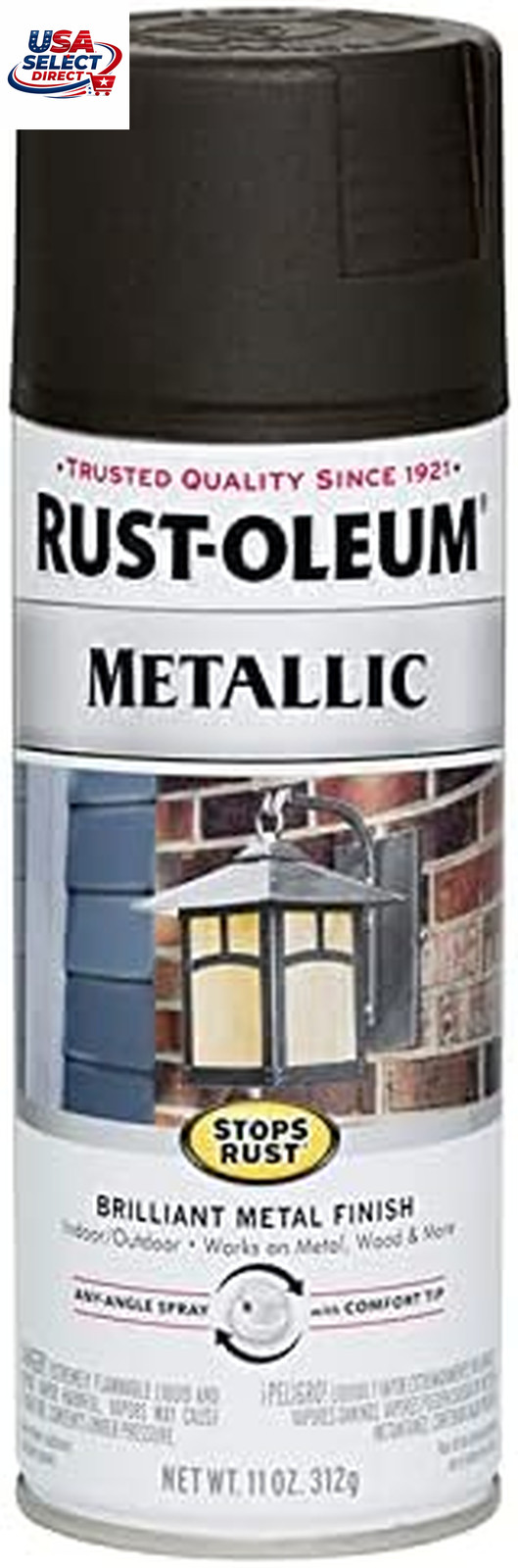 Stops Rust Metallic Spray Paint 11 Oz Oil Rubbed Bronze 6 Pack