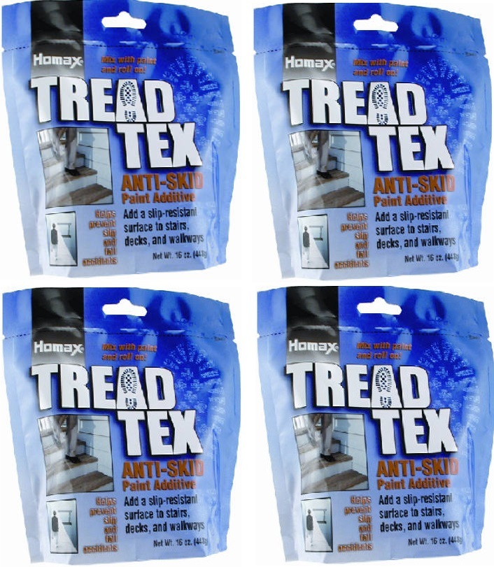 (4) Homax 8600 Tread Tex 1 lb Anti Skid Anti Slip Paint Additive