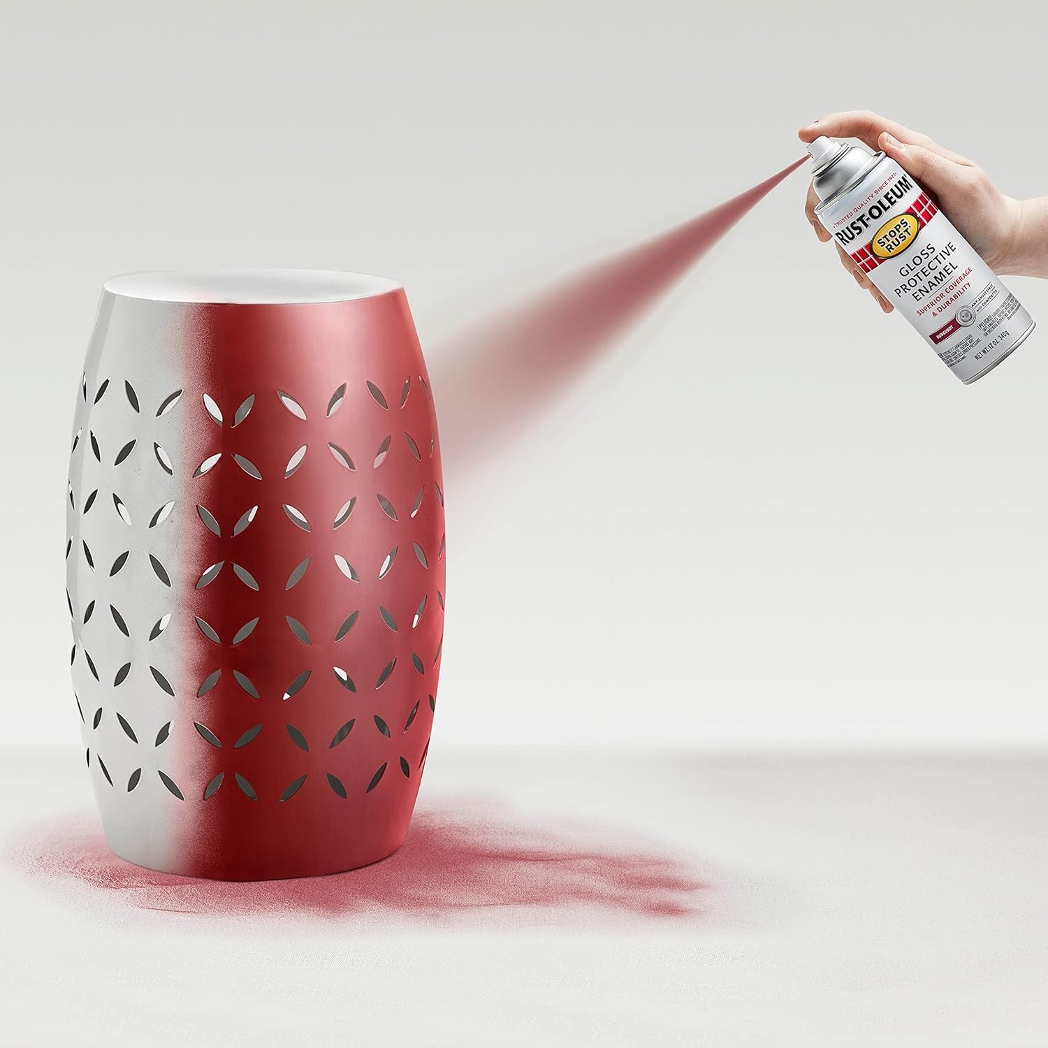 Rust-Oleum 7768830 Spray Paint, Burgundy, Gloss, Solvent, 12 Oz