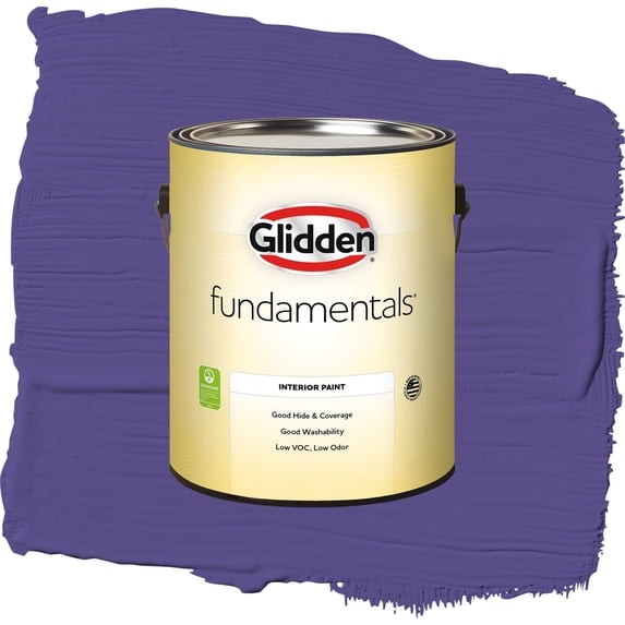 Glidden Fundamentals Eggplant / Purple, Eggshell Interior Paint, 1 Gallon