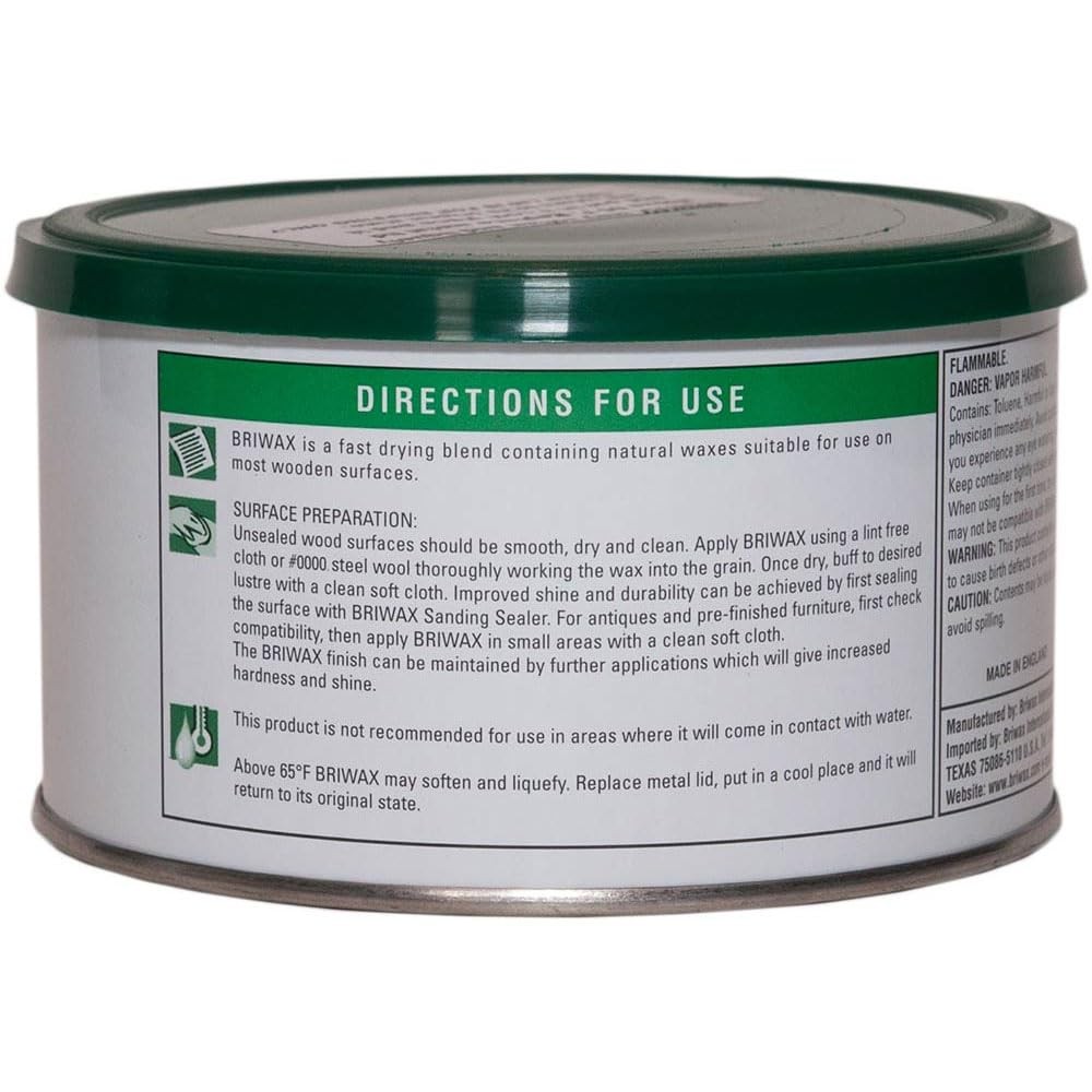 (Ebony) Furniture Wax Polish, Cleans, stains, and polishes.
