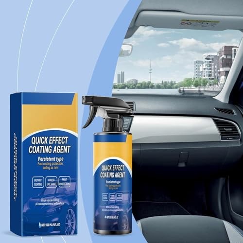 Quick Effect Car Coating Spray 2 Pack, Waterless Wash Polish, Paint Protection