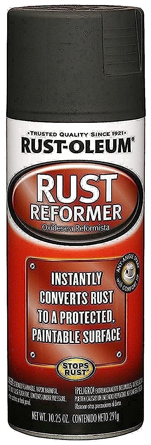 Rust-Oleum Automotive Rust Reformer Spray, 10.25 oz Flat Black- 248658 (3-pack)