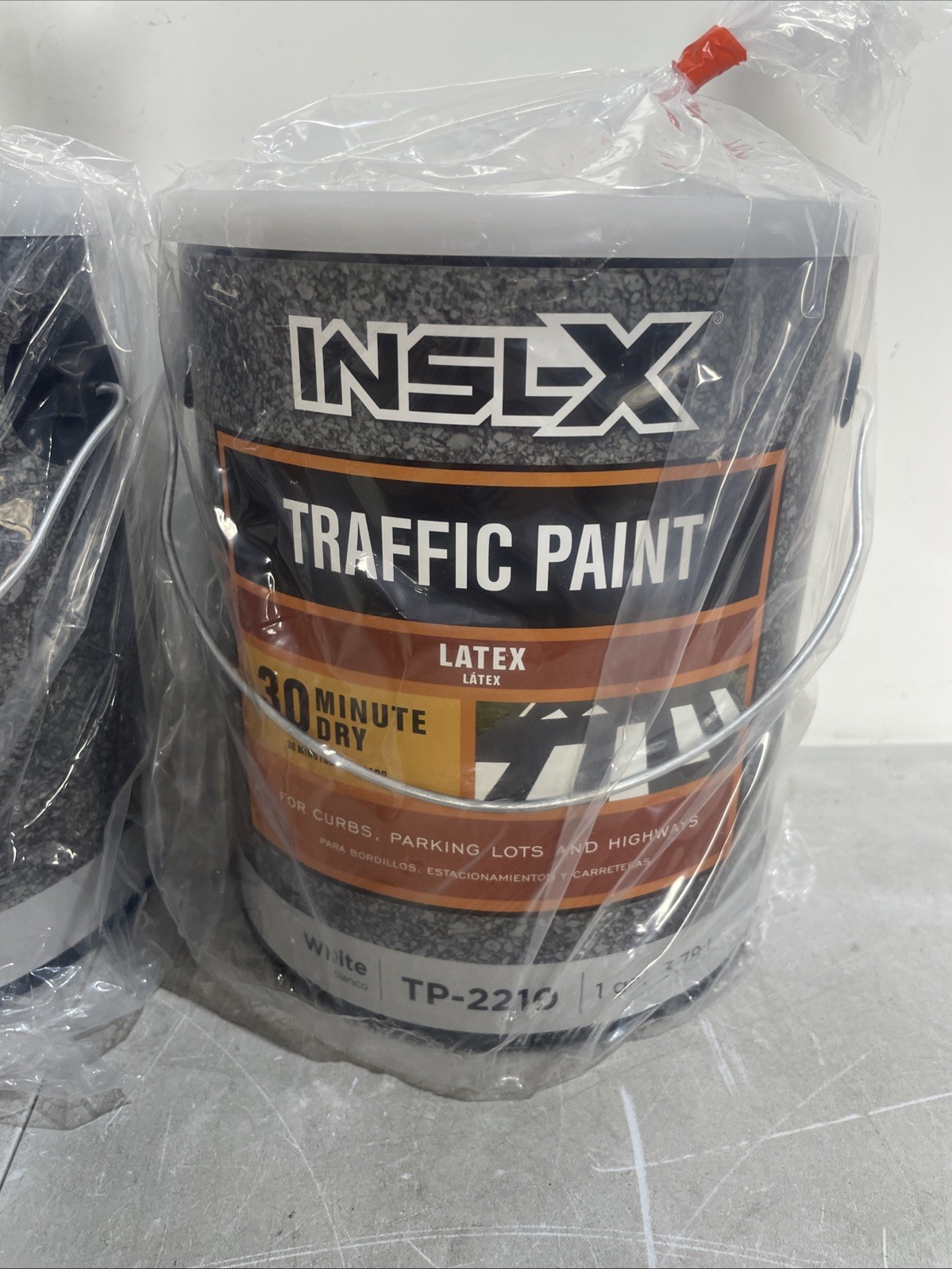 INSL-X TP221009A-01 Acrylic Latex Traffic Paint, 2 Gallons, White
