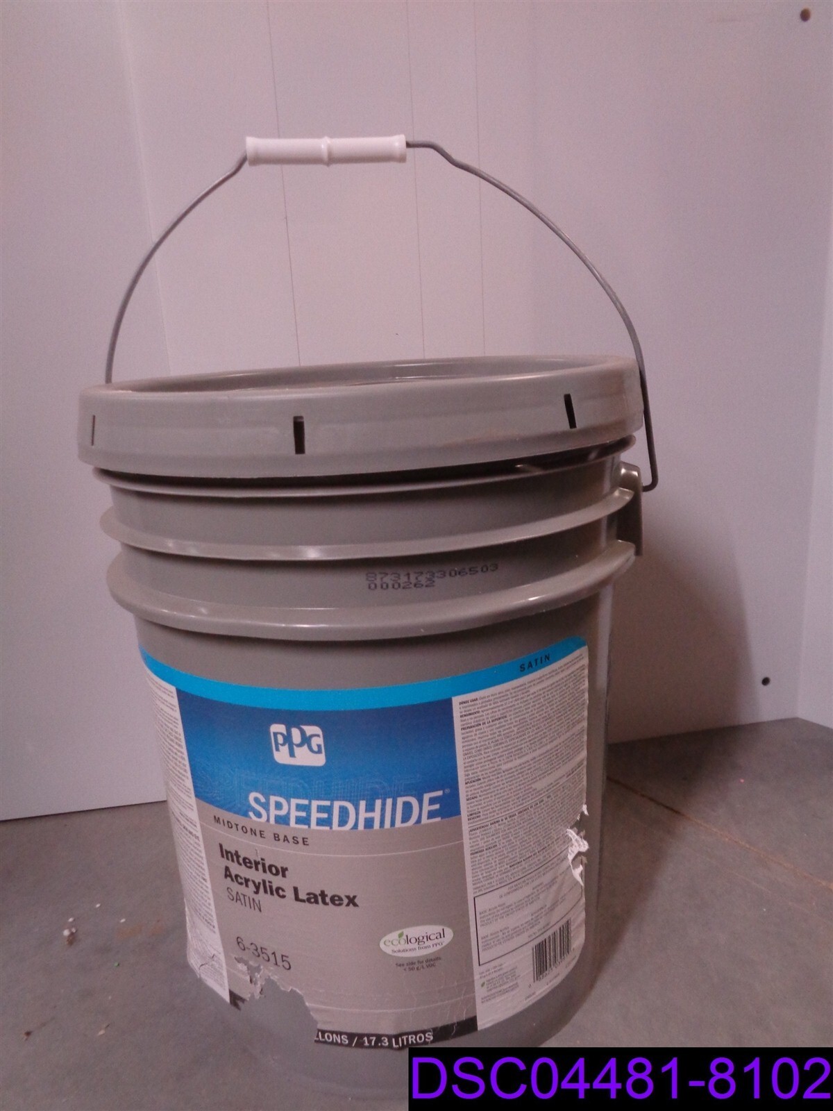 PPG Speedhide Interior Acrylic Latex Satin Midtone Base 6-3515 5 Gallon