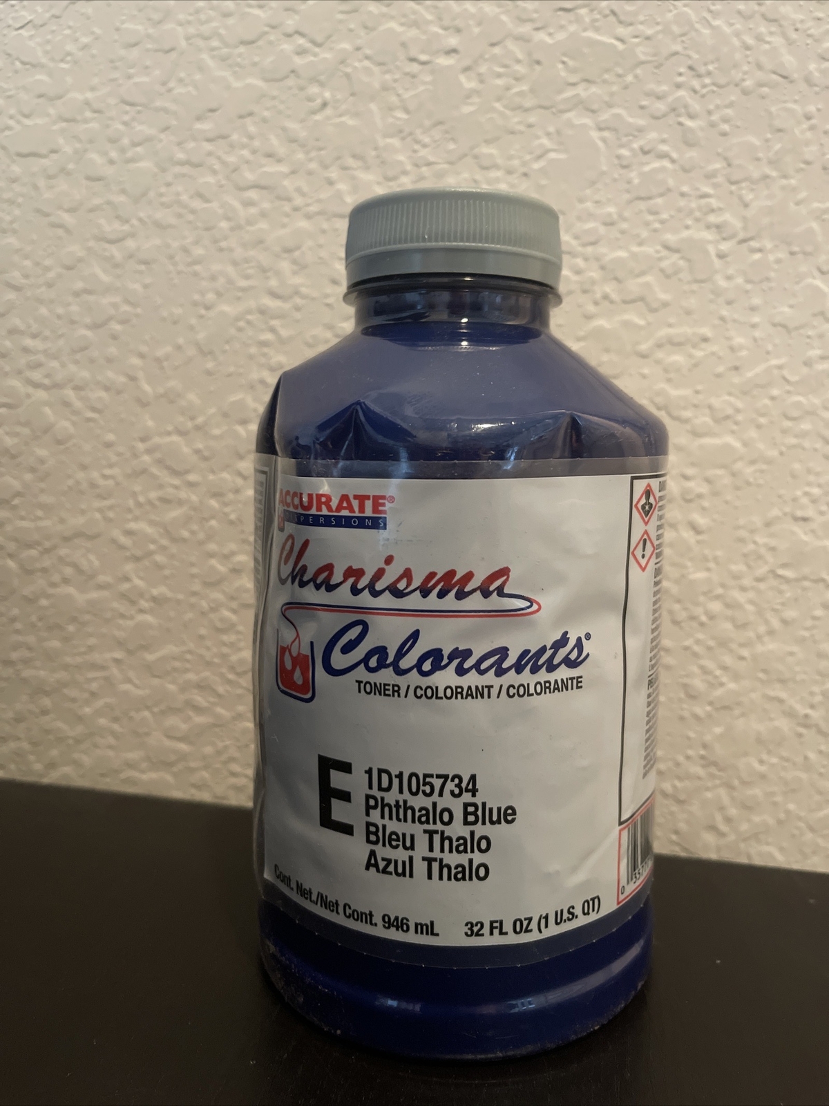 6 PACK Accurate Charisma E 1D105734 Colorants Toner E Phthalo Blue 32 fl oz
