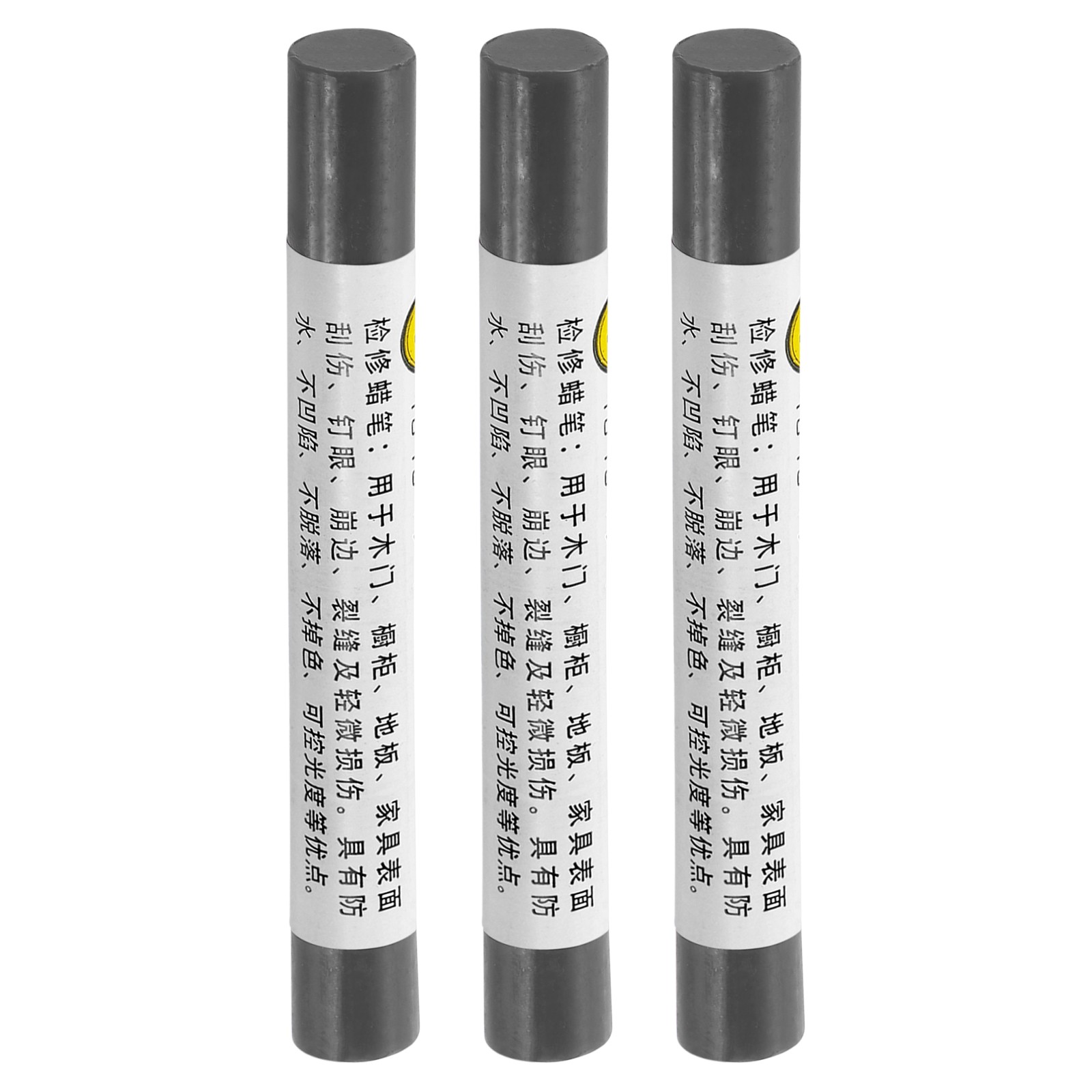 3Pcs Furniture Repair Crayons Wax Filler Stick Pen Marker Broken Bridge Gray