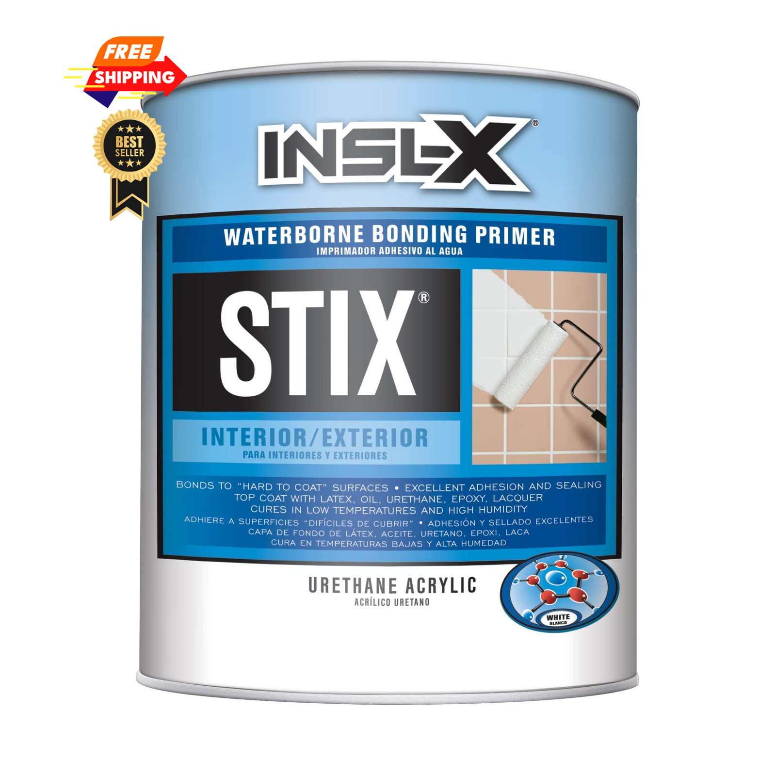 INSL-X SXA11009A-04 Stix Acrylic Waterborne 32 Fl Oz (Pack of 1), White