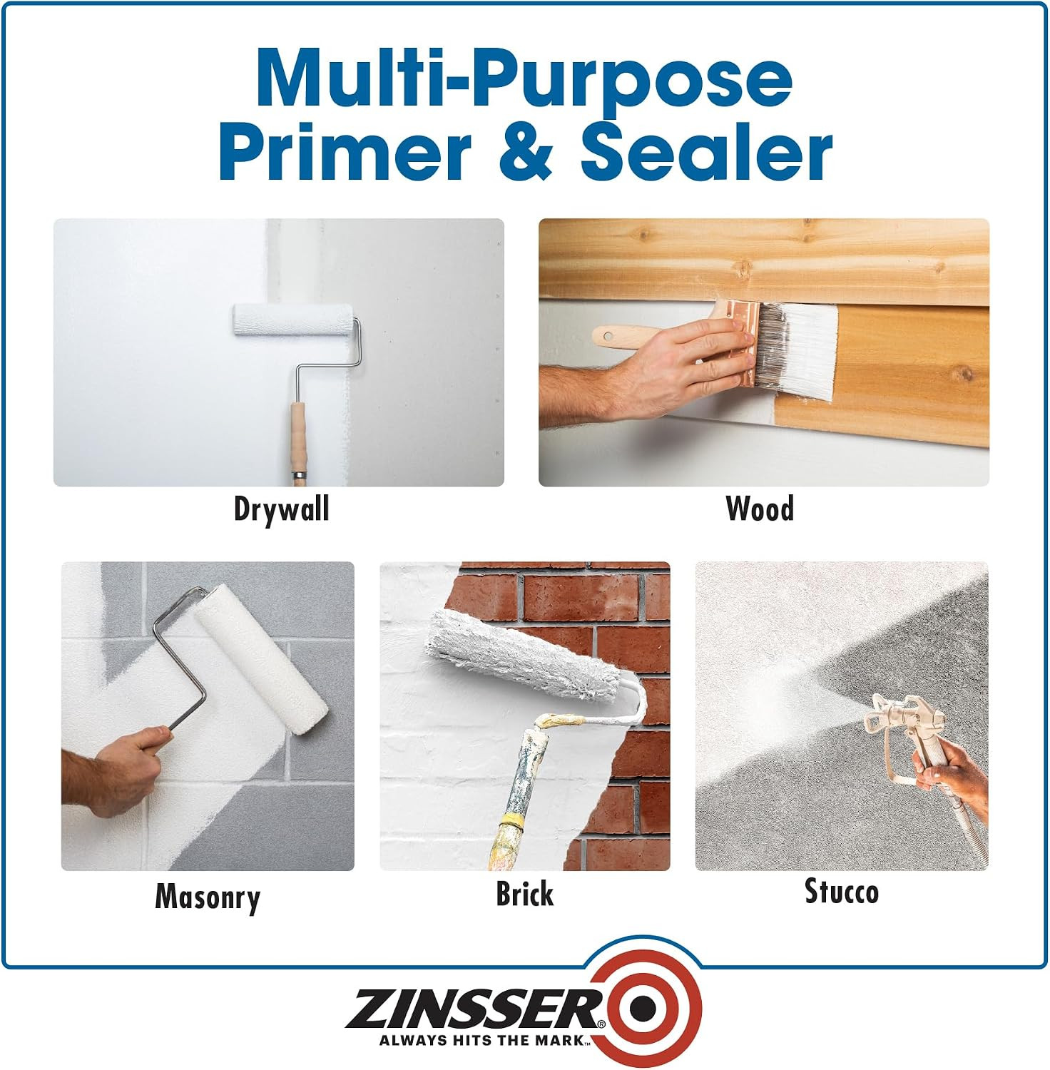 373693 HIDZ Multi-Purpose Primer and Sealer, Quart, Flat White
