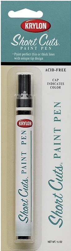 Krylon KSCP903 Short Cuts Paint Pen, Gloss Red Pepper, .33 Ounce