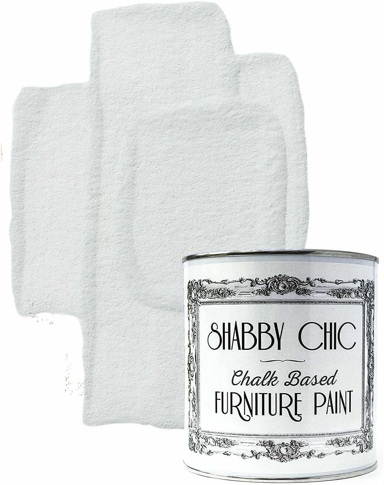 Shabby Chic Chalked Furniture Paint: Matte Finish – 1 Liter – Winter White
