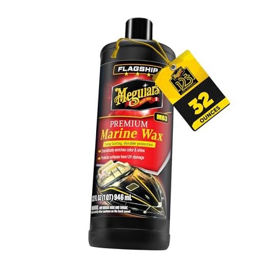 Meguiar’s Flagship Premium Marine Wax, M6332, Easy-to-Use 32 Fl Oz (Pack of 1)