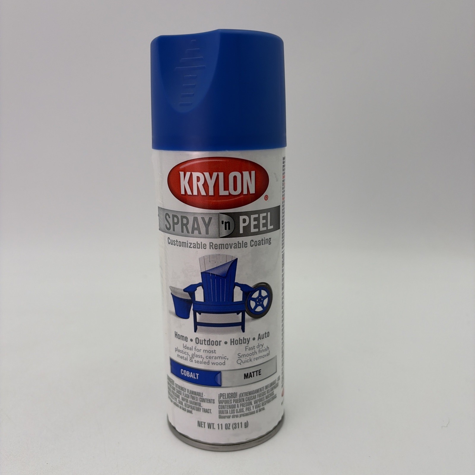 Krylon Spray N Peel Removable Coating Cobalt Blue Matte Spray Paint 11 Oz Can