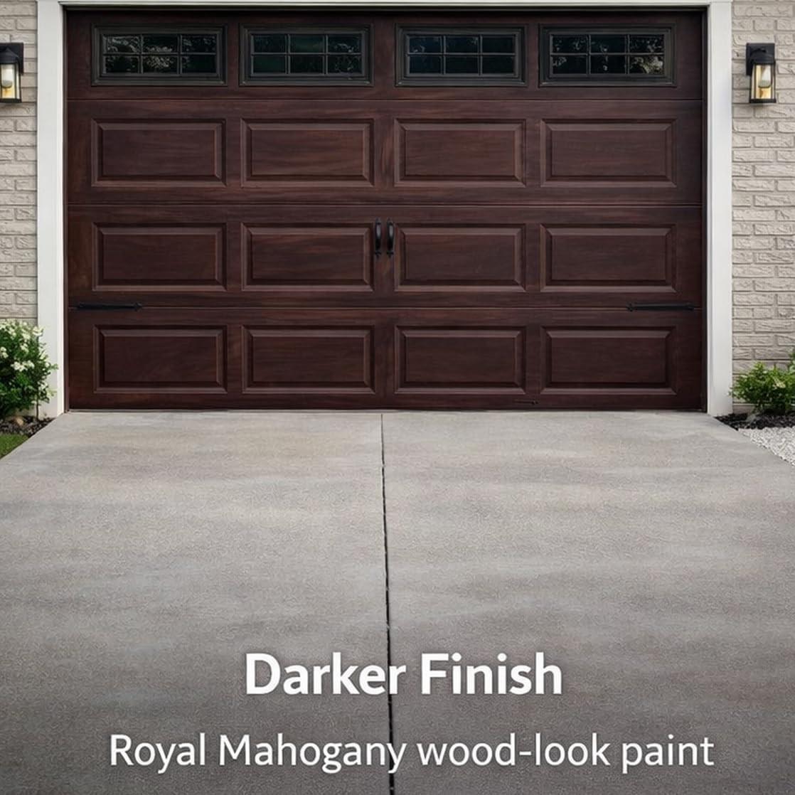 Royal Mahogany Wood Look Paint Kit for Stunning Garage Doors