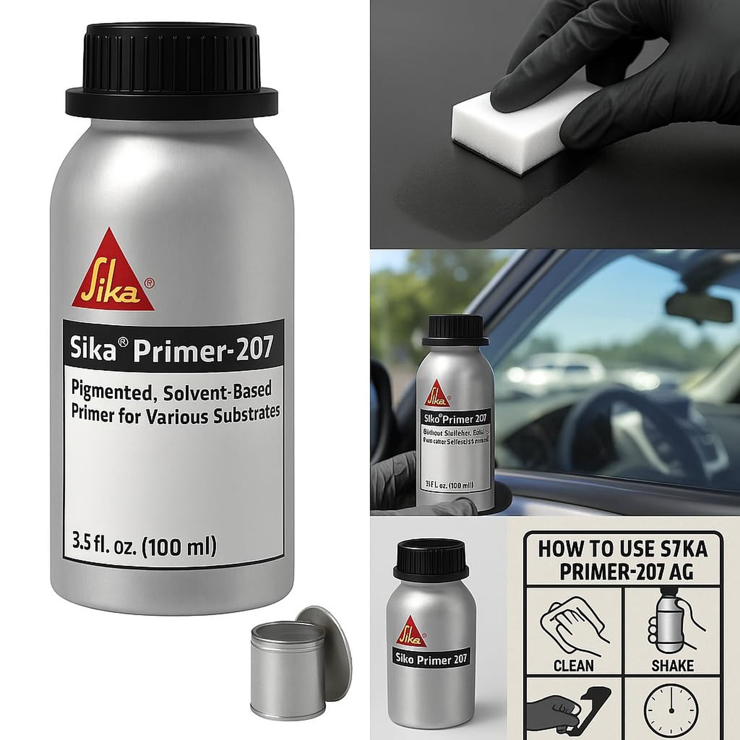 Sika Primer-207 – Pigmented, Solvent-Based Primer f/Various Substrates