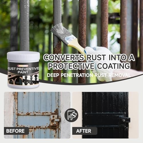 2-in-1 Rust Converter & Metal Primer – Automotive Rust Inhibitor Paint, 17.5 Oz
