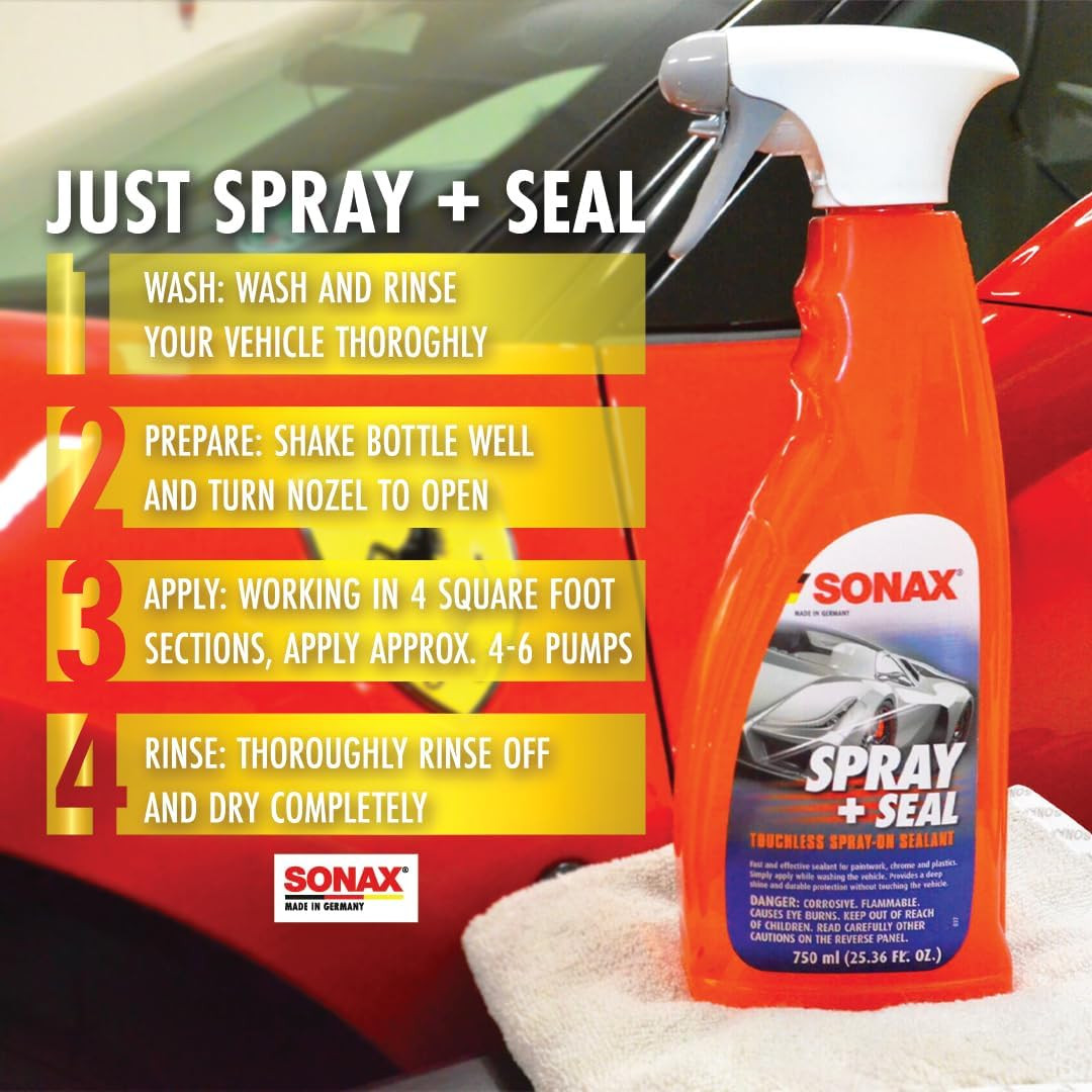 Spray + Seal 243400 | Quick and Easy Spray on Sealant for Instant Shine and Hydr