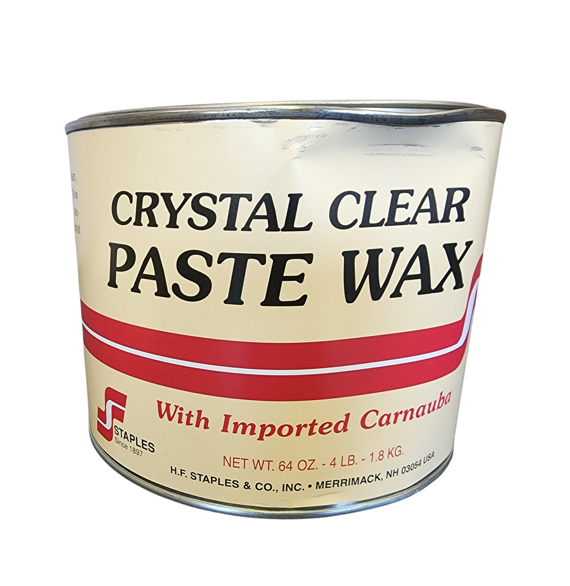 Staples Paste Wax + Bowling Alley Wax (Crystal Clear 4 Lb)