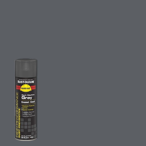 Rust-Oleum V2187838 Rust Preventative Spray Paint, Dark Machine Gray, Gloss,