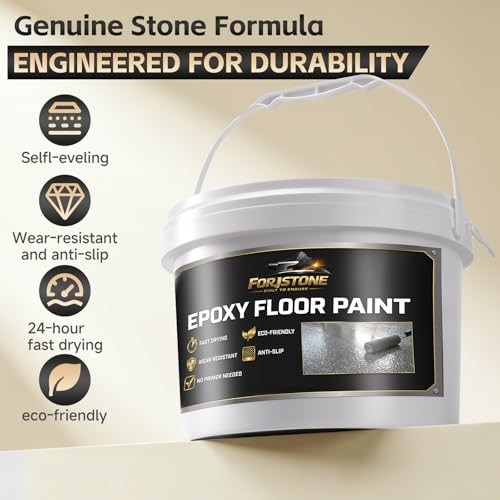 Epoxy Colored Sand Floor Paint Self-Leveling Concrete Kit 5 kg
