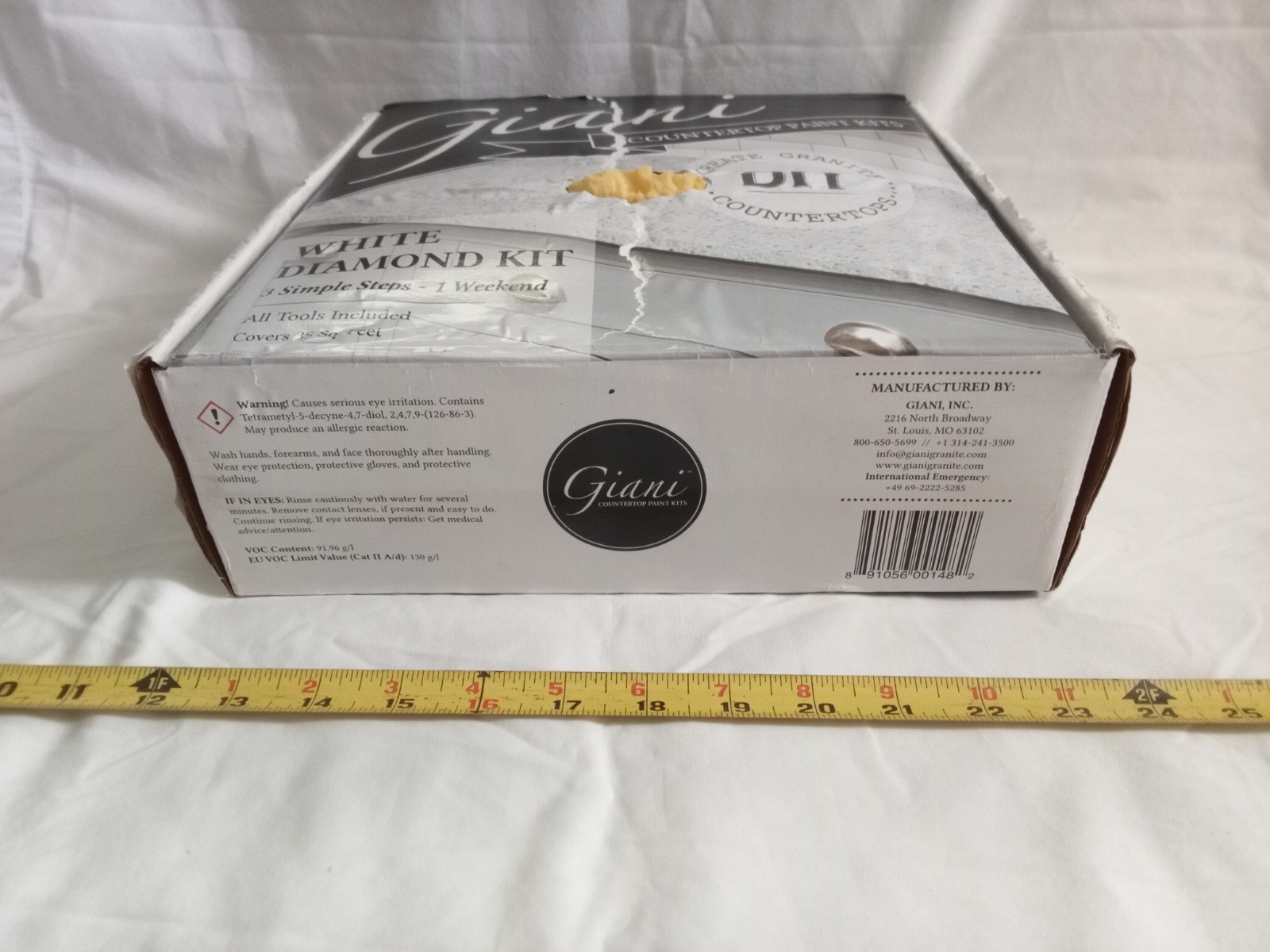 GRANITE COUNTERTOP PAINT white diamond (Kit Has Everything You Need), open box.
