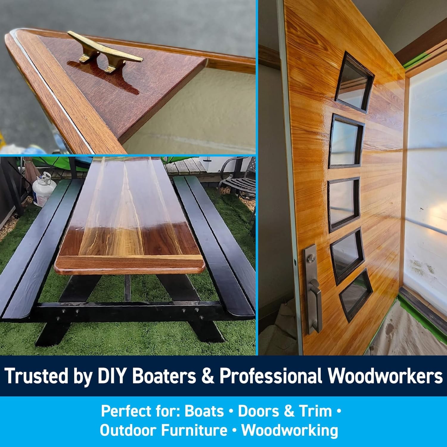 TotalBoat Lust Marine Varnish Quart – High Gloss Finish for Wood