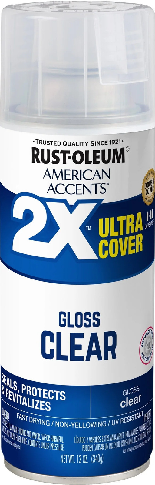 Rust-Oleum American Accents 2X Ultra Cover Spray Paint, 12oz, 100+ Colors
