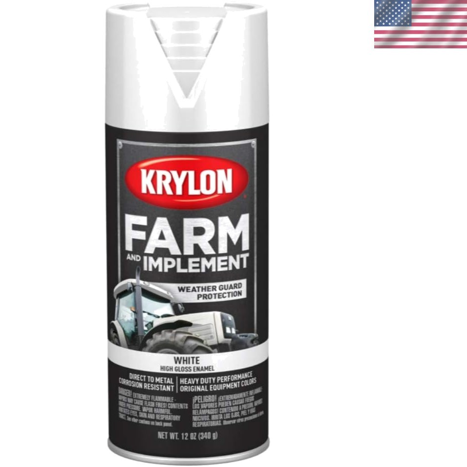 Exterior High Gloss White Spray Paint, 12 oz – Quick Dry Rust Resistant Solution