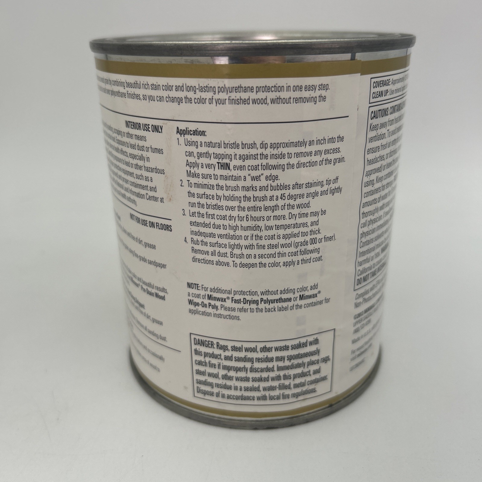 Minwax PolyShades Stain & Polyurethane Tudor Satin 1 Quart
