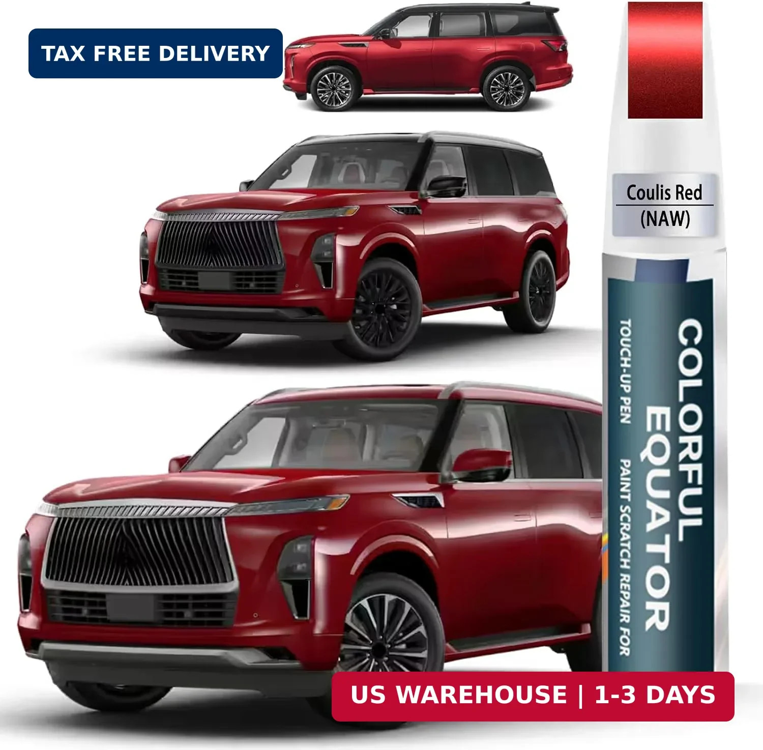 Car Touch up Paint(NAW Coulis Red) Compatible with INFINITI, Car Paint Pen Scrat
