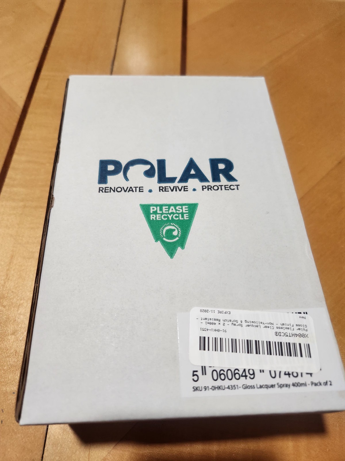 Polar Clear Gloss Flawless Lacquer Spray – 2 X 13.5 Fl Oz – Clear Coat Spray Pai
