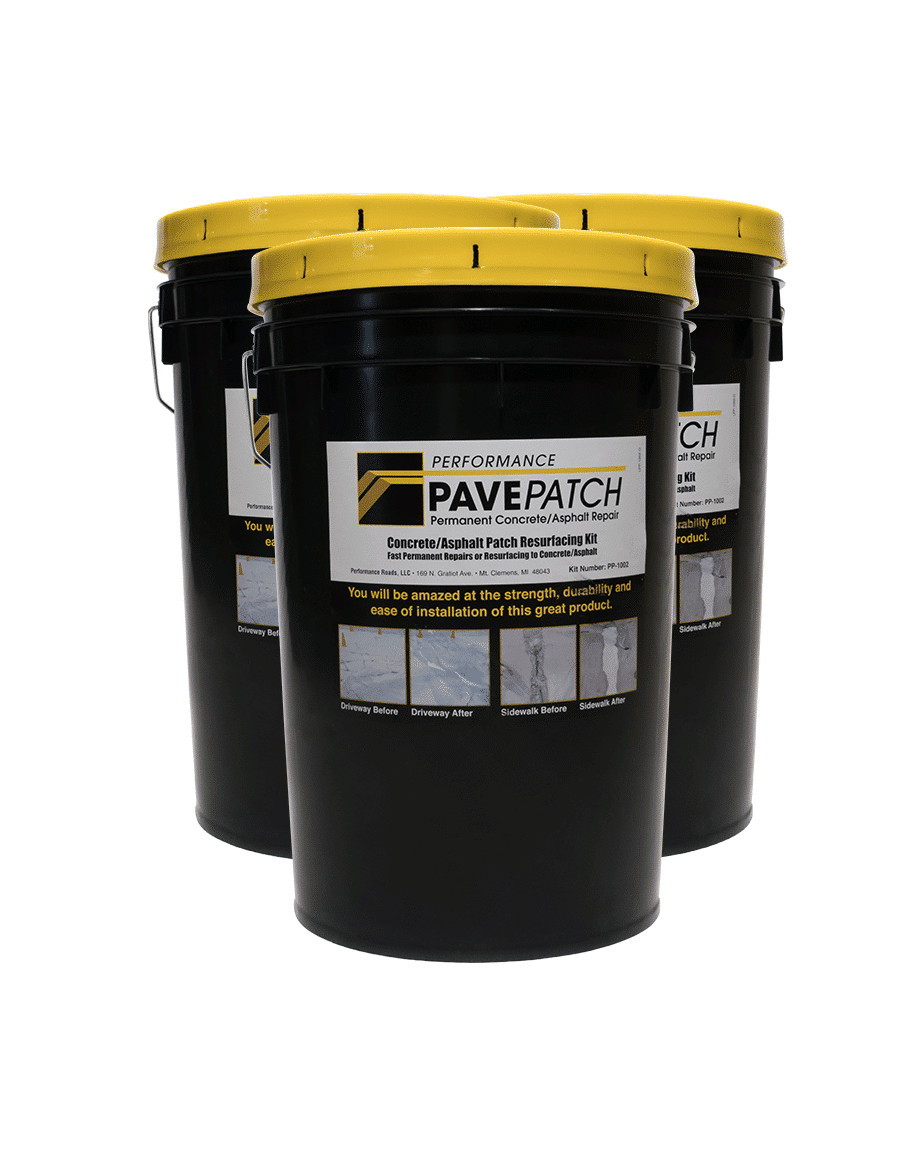 Performance PavePatch – Permanent Concrete/Asphalt 15 Gallons 96 sq. ft. .25in
