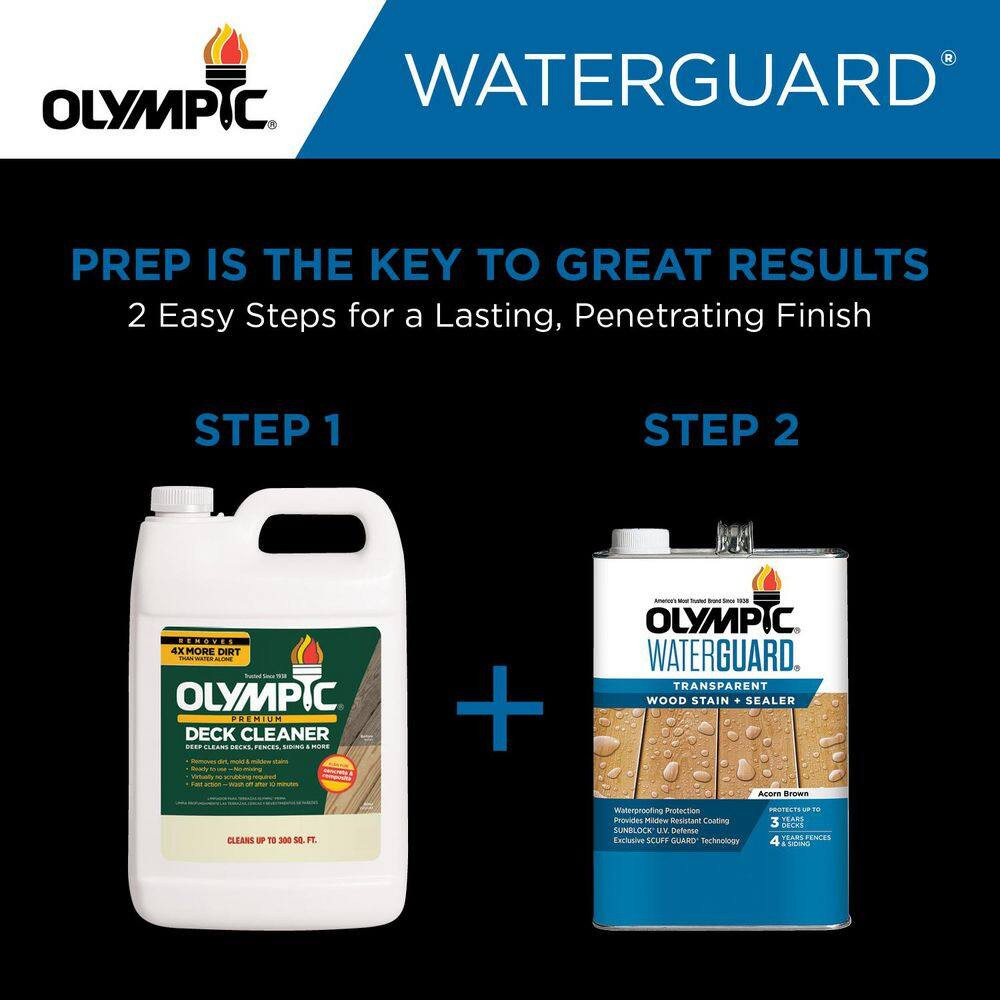 Waterguard 1 Gal. Maple Brown Transparent Wood Stain and Sealer
