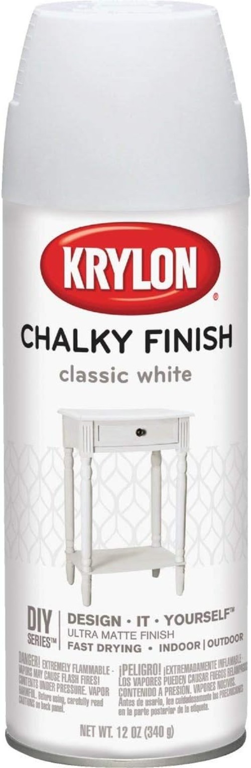 Spray Paint, 12 Ounce Pack of 1, Classic White, 12 Oz