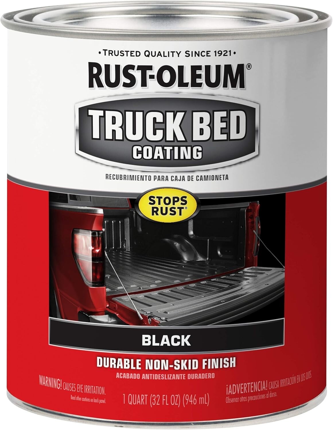 Rust-Oleum Automotive Truck Bed Coating – Quart – Black – 32 Fl Oz