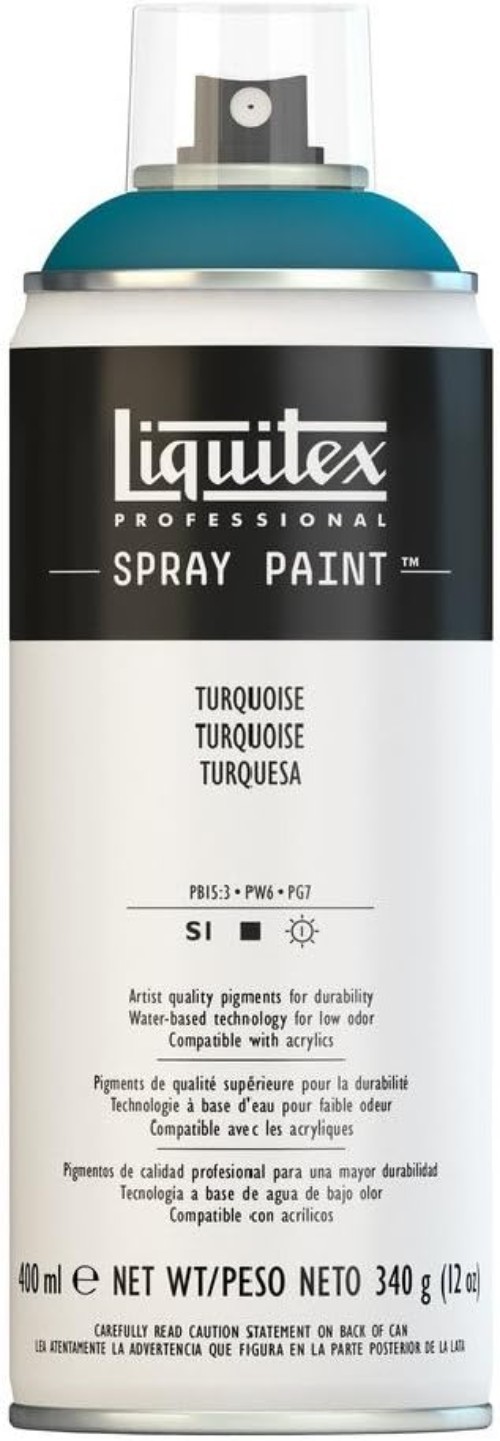 Vibrant 12oz Turquoise Acrylic Spray Paint – Low Odor, Full Coverage Solution
