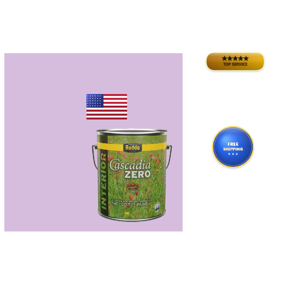 Rodda Paint Rodda Cascadia Zero Interior Flat In One 1-Gallon Cherish The