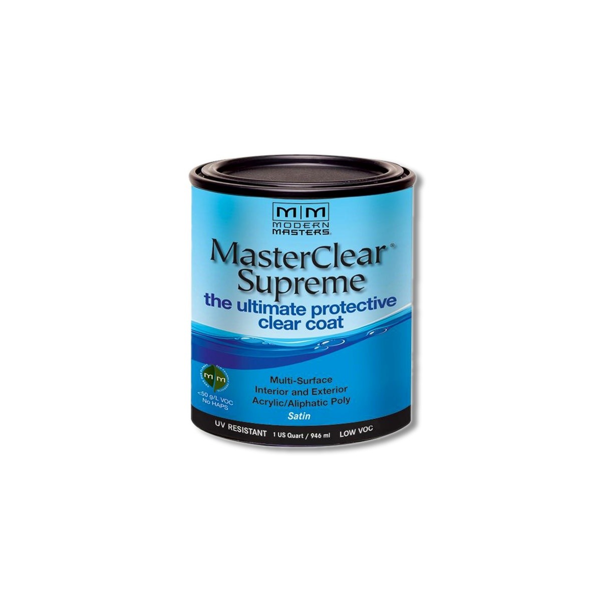 Modern Masters MasterClear Supreme Satin Clear Water-Based 1 qt MCS90232