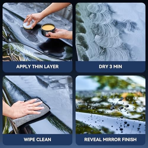 Ceramic-Boosted Carnauba Wax Paste for Cars, RV, Motorcycle, Boat- Triple