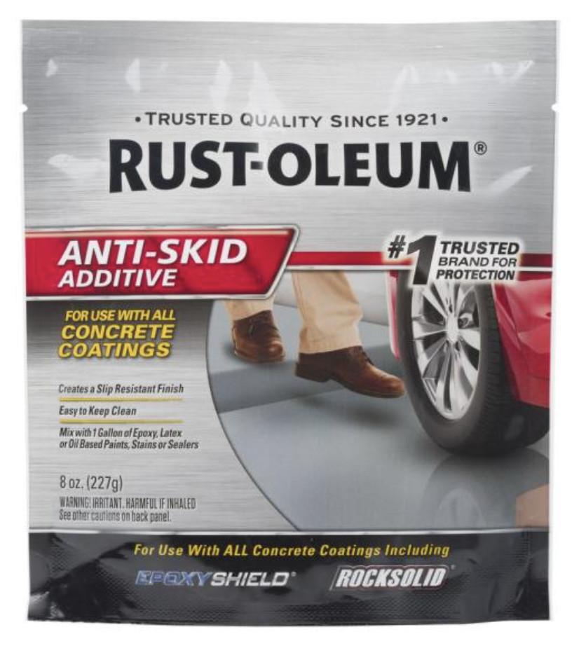 Rust-Oleum Anti-Skid Anti-Slip Floor Coating / Additive for Concrete, 8 Oz