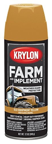 Krylon Farm Implement Paint Aerosol Old Caterpillar Yellow 1 Count 12 Oz