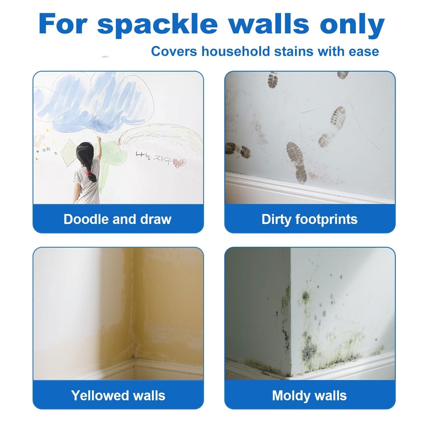 White Interior Wall Paint 6.35 Oz Drywall Primer for Stain & Graffiti Cover |…