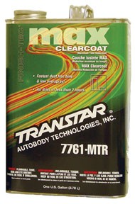 MAX Clearcoat, 1-Gallon 7761-MTR TRANSTAR 7761-MTR 845505000168