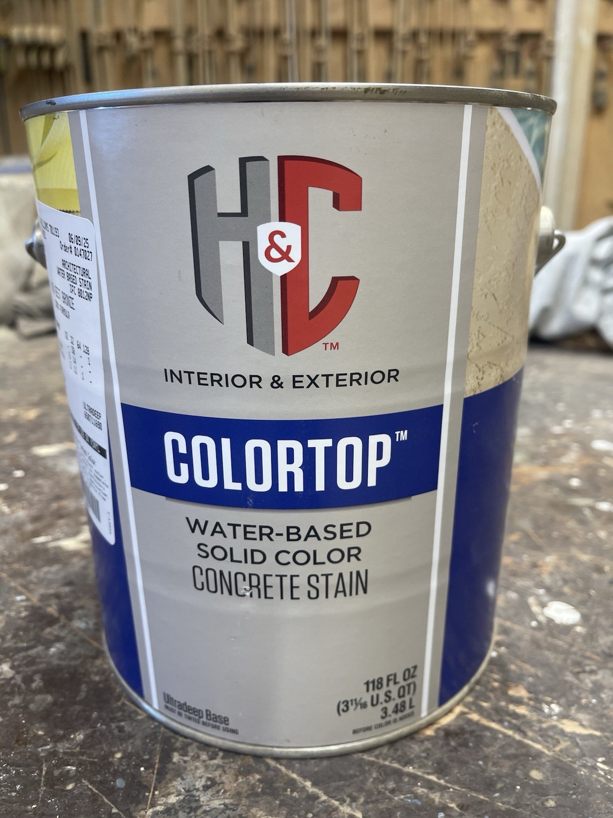 H&C Exterior ColorTop Solid Color Concrete Stain/ 6160 Best Bronze/ Water-Based
