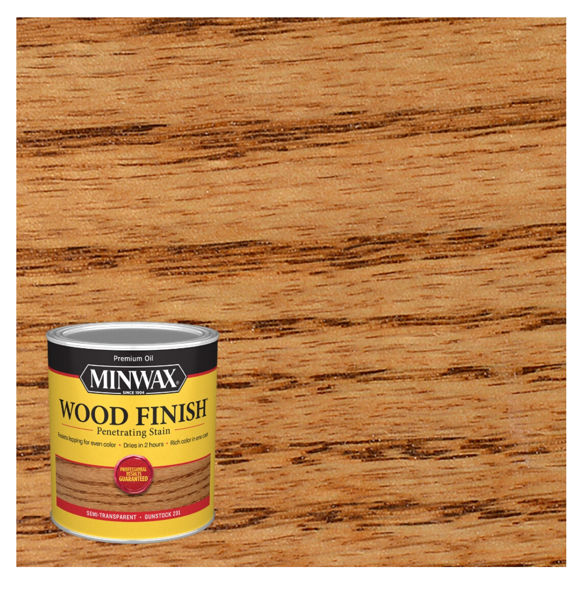 Minwax Wood Finish Penetrating Stain, Gunstock, Quart