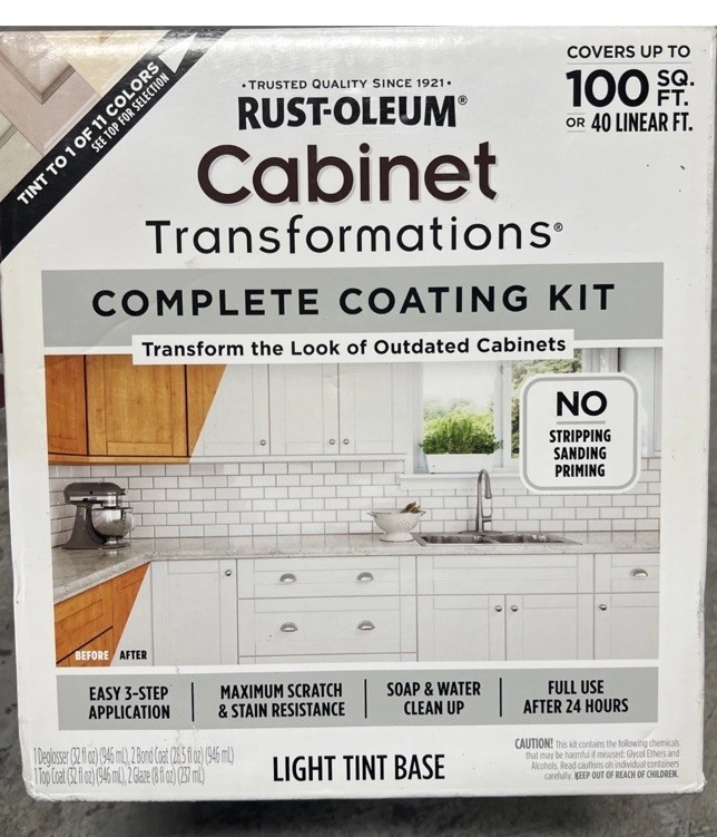 Rust-Oleum Cabinet Transformations Complete Coating Kit Light Tint Base 258109
