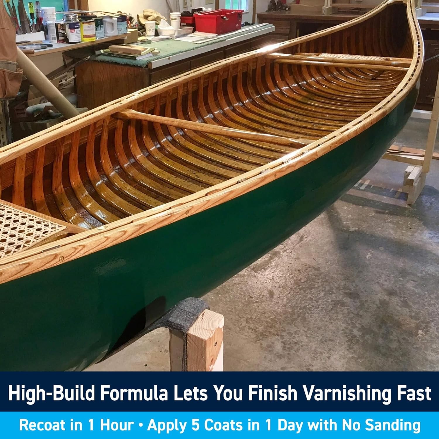 TotalBoat Lust Marine Varnish Quart – High Gloss Finish for Wood