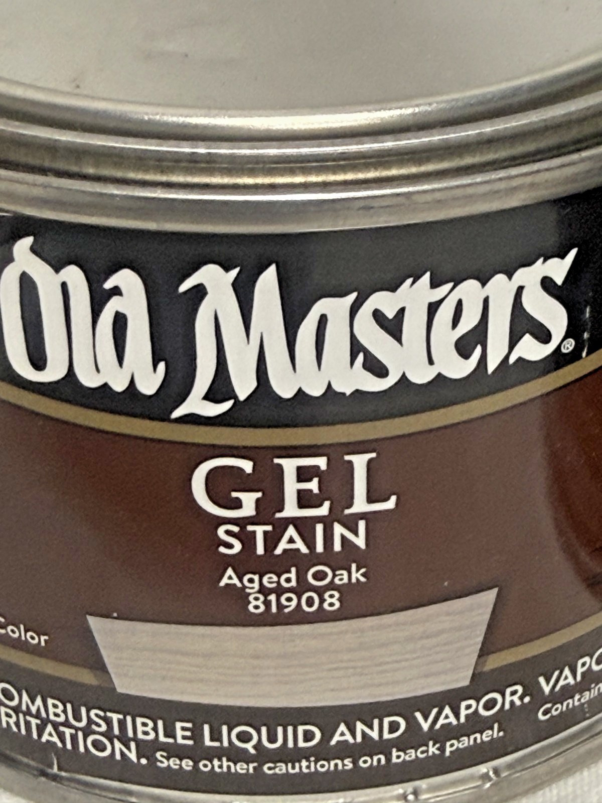 4x Old Masters Gel Stain Aged Oak 81908 One Pint 473mL Wood Finish New