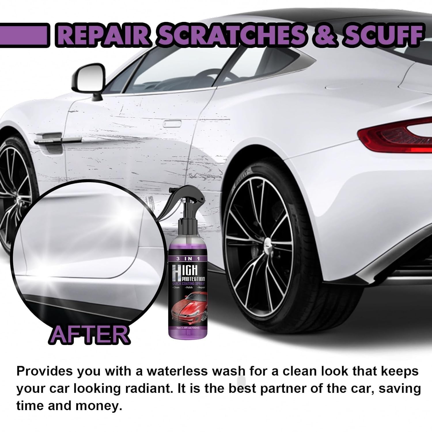 3Pcs Car Coating Spray, High Protection 3 in 1 3 1 Protection…
