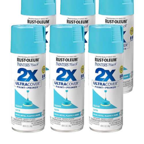 Rustoleum Painters Touch 2X; 12 OZ; Seaside Spray Paint; Interior/Exterior NEW